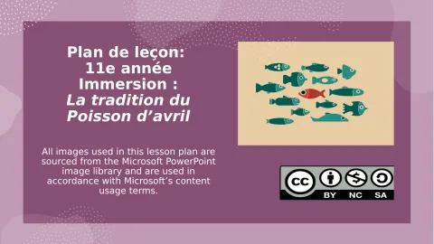 La tradition du Poisson d’avril (11e année immersion)