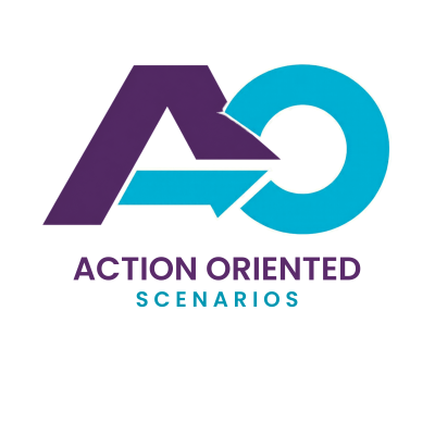 Logo representing the idea of action oriented scenarios