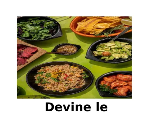 Activité : Devine le plat