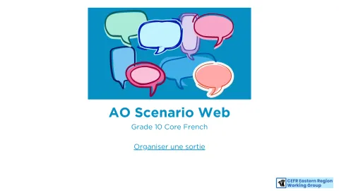 AO Scenario Web - Organiser une sortie - Grade 10 
