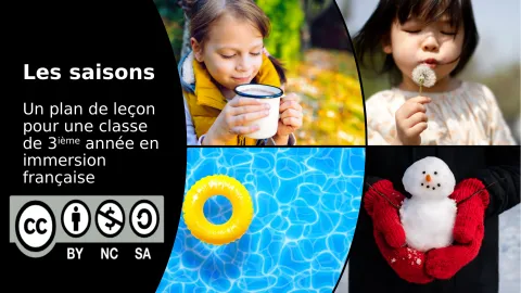 Les saisons – Plan de leçon (3e année immersion française)